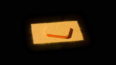Yellow Powder Close-Up: High Magnification and Shadows
