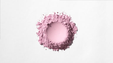 Pale Pink Powder with Spherical Imprint and Shadow Effects