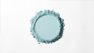 Pale Cyan Powder with Round Shape and Dynamic Lighting