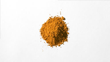 Dirty Yellow Powder on Light Grey with Changing Shadows
