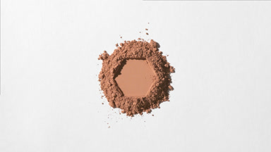 Light Brown Powder with Hexagonal Imprint