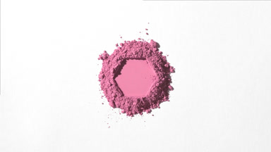 Pink Powder Mountain with Hexagonal Design