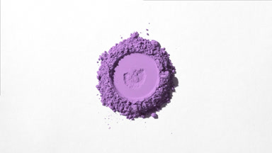 Violet Powder Heap with Rounded Impression