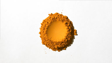 Aerial Shot of Orange Powder for Calendula Commercial