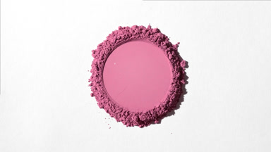 Pink Powder with Circular Imprint for Eyeshadow Promotion