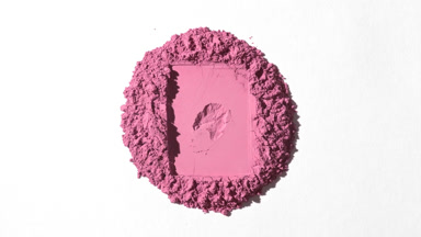 Changing Shadows on Pink Blush Powder
