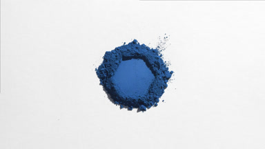 Blue Powder Mountain with Hexagonal Indentation