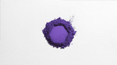 Violet Powder with Hexagonal Shape for Eyeshadow Ad