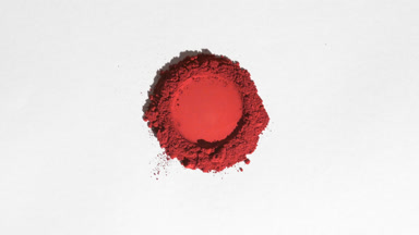 Red Powder Heap with Round Shape for Blush Campaign