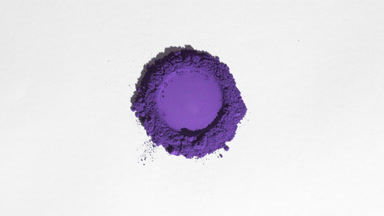 Violet Powder Pile with Circular Depression