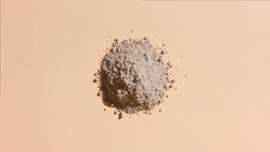 Top-Down View of Beige Powder for Chestnut Ingredient