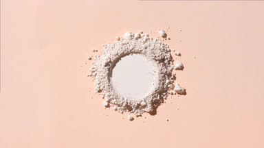 Light Beige Powder Mountain with Circular Imprint