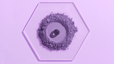 Violet Fine Powder on Hexagonal Watch Glass