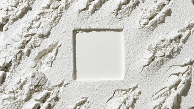 Vivid Shadows on Sifted White Powder with Square Imprint