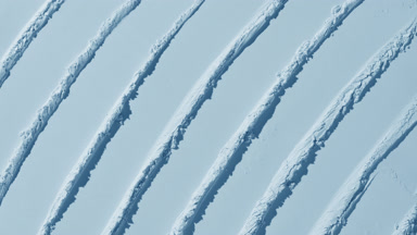Pale Blue Powder with Knife Strokes and Fluid Shadows