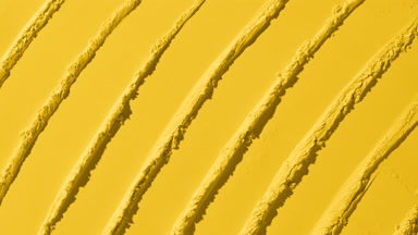 Yellow Powder Surface with Palette Knife Lines and Shadows