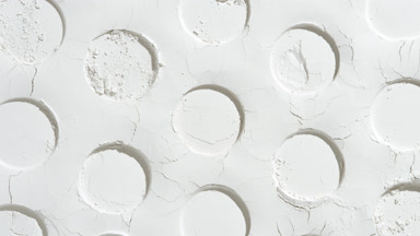 Dynamic Shadows on White Pressed Powder Surface