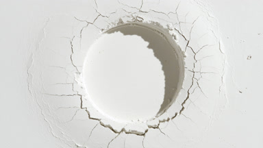 Illuminated White Powder with Impressed Mark for Clay Mask