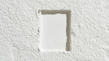 Sifted White Powder with Rectangle Imprint and Shadows