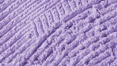 Violet Natural Powder Surface with Furrows and Shifting Shadows
