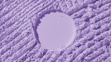 Violet Powder Surface with Changing Shadows
