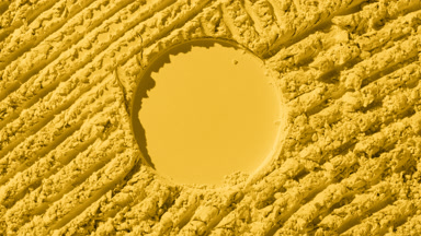 Yellow Powder Surface with Dynamic Shadows