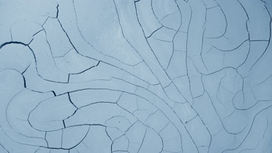Time-Lapse of Pale Blue Surface Drying with Mudcracks