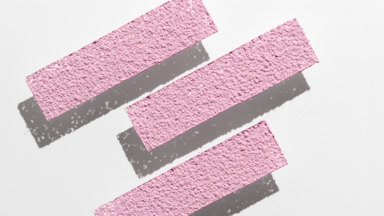 Pale Pink Powder Stripes on Transparent Surface with Shadows