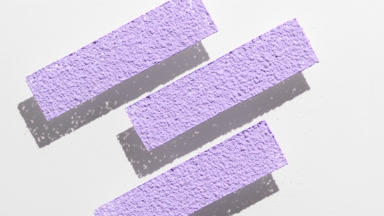 Pastel Violet Powder Sifted Through Stencil with Shadows