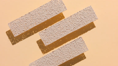 Beige Powder Stripes on Transparent Surface for Marketing