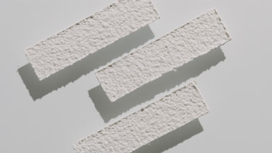 White Powder Sifted Through Stencil for Brightening