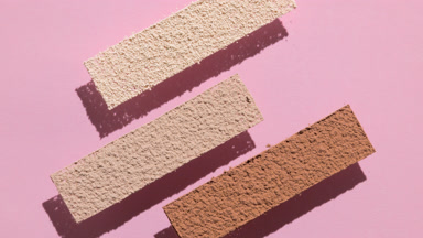 Pastel Pink Canvas with Sifted Skintone Powder