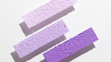 Violet Powder with Dynamic Shadows on Light Gray