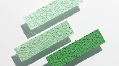 Pale Green Powder Stripes on Transparent Surface