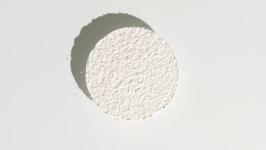 White Powder Circle on Dim Grey Background