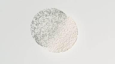 White Powder on Light Grey for Aluminum Starch, moving shadow