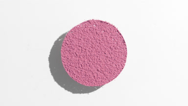 Pink Powder in Circular Pattern with Moving Shadows