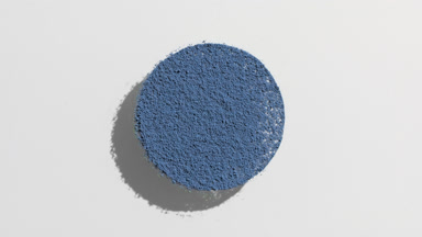Blue Powder in Round Shape with Dynamic Shadow Effect