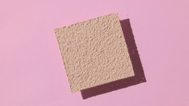 Dynamic Shadow Effects of Beige Powder on Pale Pink