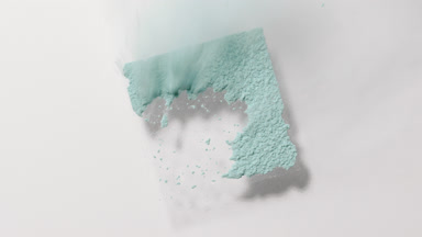 Pale Cyan Powder Sifting with Wind Effects