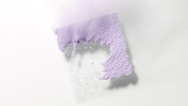 Pastel Violet Powder Sifting with Air Stream