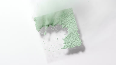 Pale Green Powder Sifting for Bamboo Cosmetic