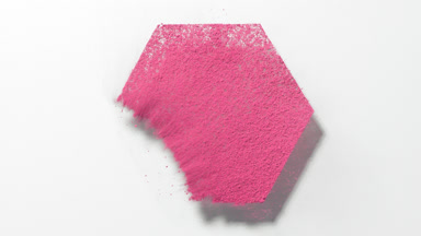 Pink Hexagon Powder Blown Away for Blush Advertisement