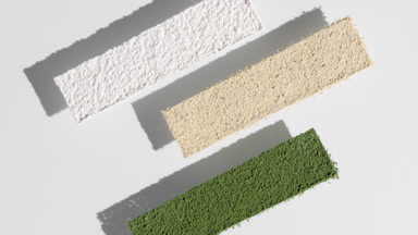 Dynamic Stripes of Powder Casting Shadows on Pale Grey