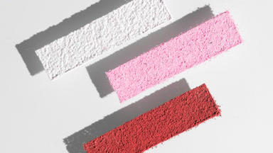Top Angle Shot of Colorful Powder Stripes on Transparent Surface