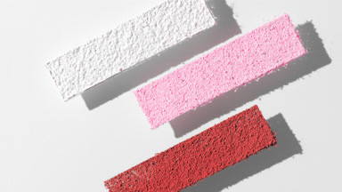 Top View of Colorful Powder Stripes for Cosmetic Idea