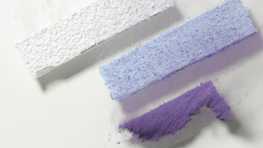 Violet and Pale Blue Powder Stripes Blown Away