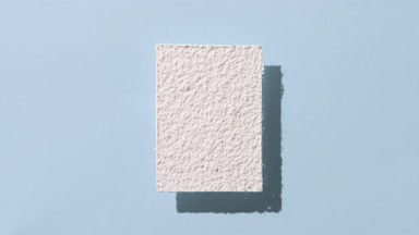 Dynamic Shadows from White Powder on Baby Blue Background