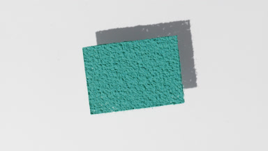 Dynamic Shadows of Pale Cyan Powder on Dim Grey
