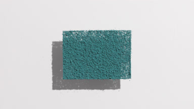 Pale Cyan Powder Rectangle Shadow on Light Grey